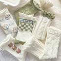 White Lace Cartoon Stockings Can Be Spring And Fall Japanese Jk Pile Of Socks Summer