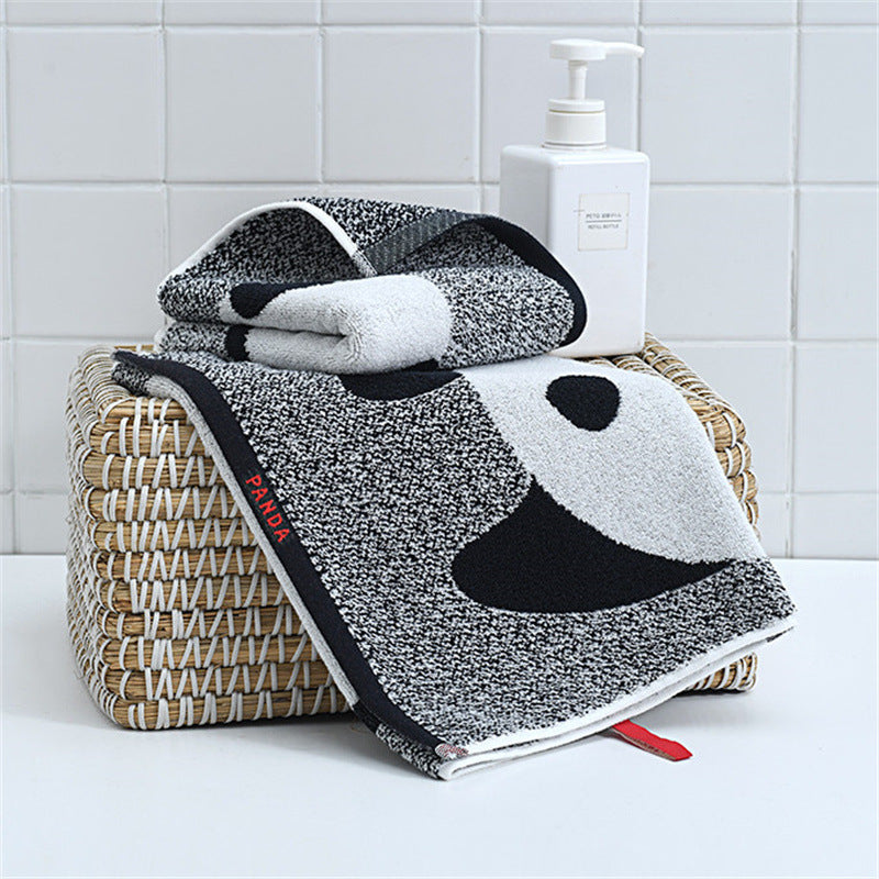 Panda Cartoon Pattern Facecloth Cotton Absorbent