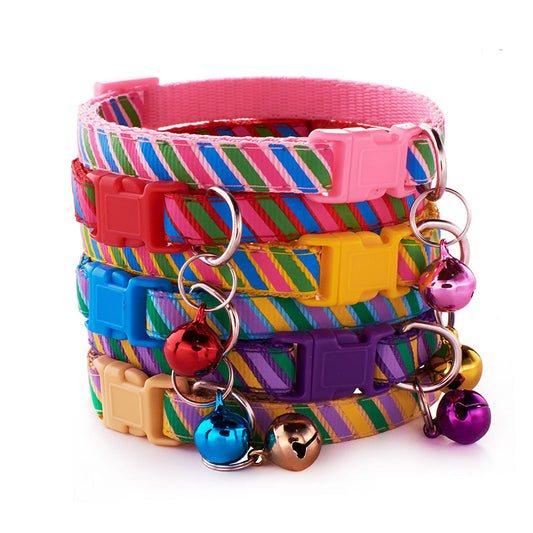 Twill Printed Cloth Collar Pet Bells