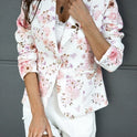 European And American New One-button Small Suit Printing Jacket Women's Clothing