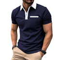 Slim Chest Pocket Short Sleeve Men