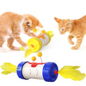 Cat Toy Funny Cat Stick Pole Tumbler Feather Fighting Ball Kitten Interactive Balance Chasing Puzzle Training Toy Pet Products