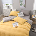 Solid Color Bedding Quilt Cover Four-piece Set Three-piece Bed Sheet Set