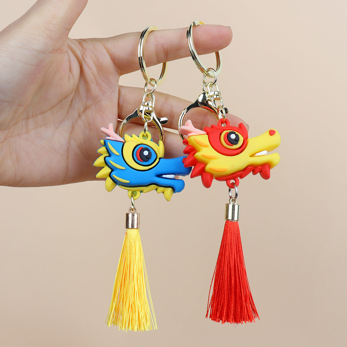 Creative Year Of The Dragon Backpack Keychain Charm