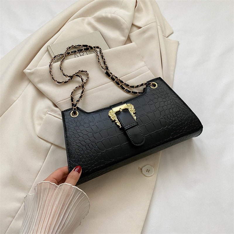 Women's Fashion Simple Chain Fashion Bag Shoulder Bag Casual Trend Crossbody Small Square Bag