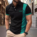 Summer Stripes Printed Men's Sports Polo Shirt