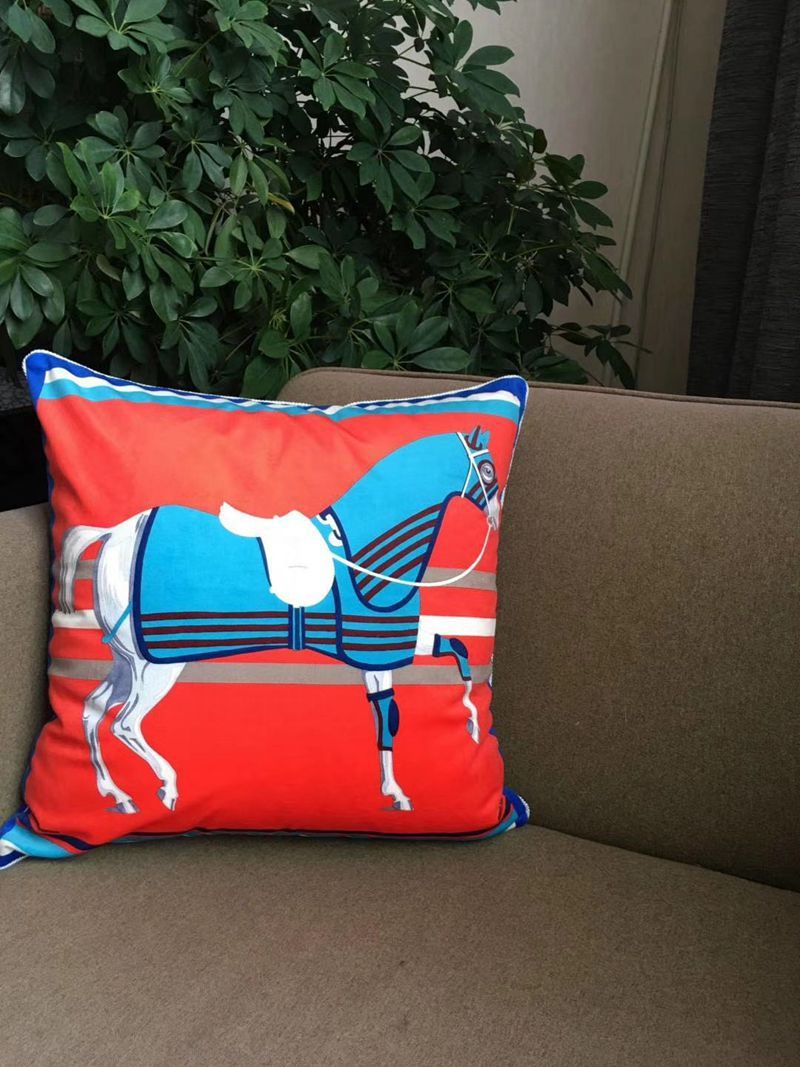 Super Soft Velvet Double Sided Printed Horse Head Pillow Case