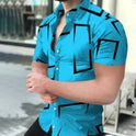 Men's Short-sleeved Shirt HD Digital Printing