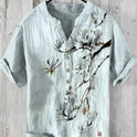 Summer Men's Shirts National Trendy Style Three Breasted