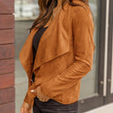 Women's Solid Color Coat Casual Cardigan Long Sleeve