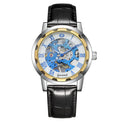 Steel Strip Hollow Gold Manual Mechanical Watch