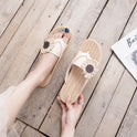 Spring And Summer Flower Flip-flops Women's Outer Wear Fashion Non-slip