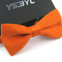 Matte Men's Solid Color Wedding Bow Tie Gentleman Polyester