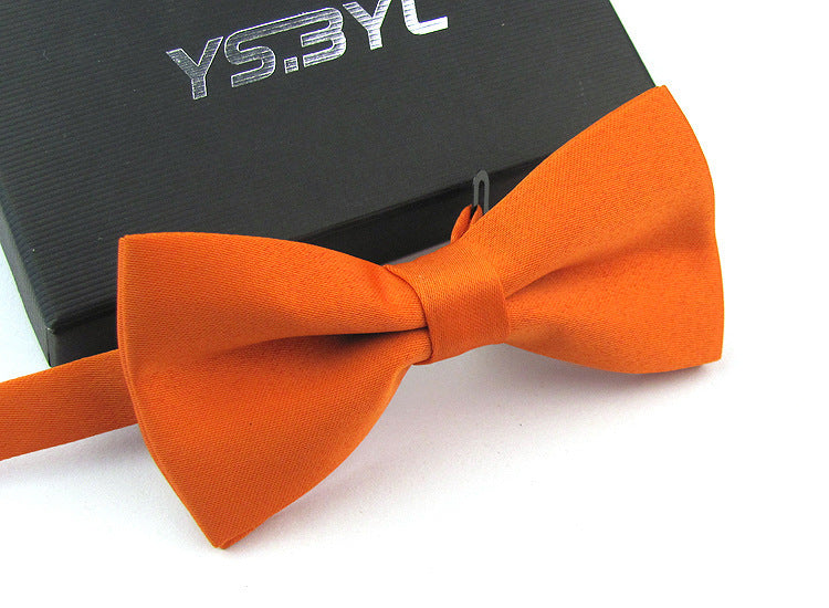 Matte Men's Solid Color Wedding Bow Tie Gentleman Polyester