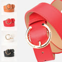 Women's Belt Alloy Pin Buckle C- Shaped Buckle Head Belt