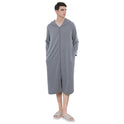 Zipper Bathrobe Couple Hooded Nightgown Thin Pajamas