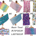 Microfiber Variety Bath Towel Towel Sea Stand Holiday Rectangular Sand Shawl 3D Printing