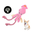 Cute Squid Small Dog Toy Sound BB Plush Pet Puppy Rope Toys Chew Squeak Toys For Cat