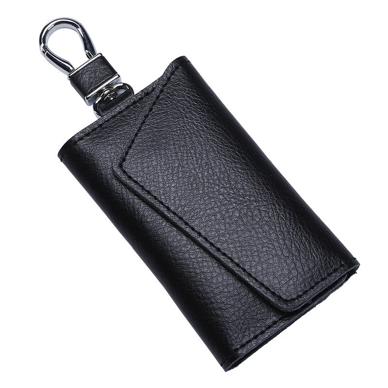 Large Capacity Real Leather Car Key Case