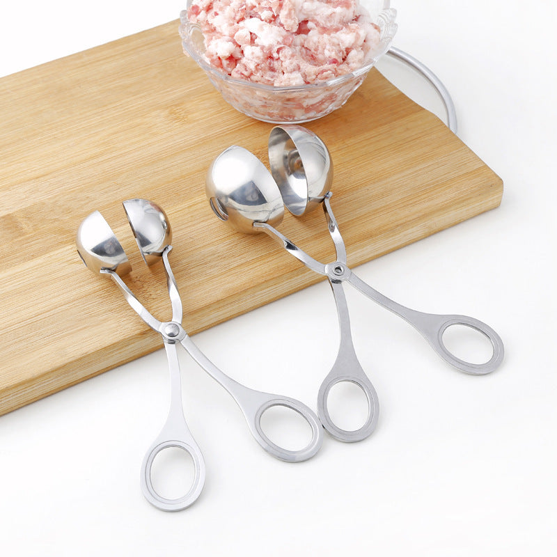 Meatball Maker Tool Clip Fish Meat Rice Ball Making Mold Tools Stainless Steel Meat Baller Tongs Kitchen Gadgets