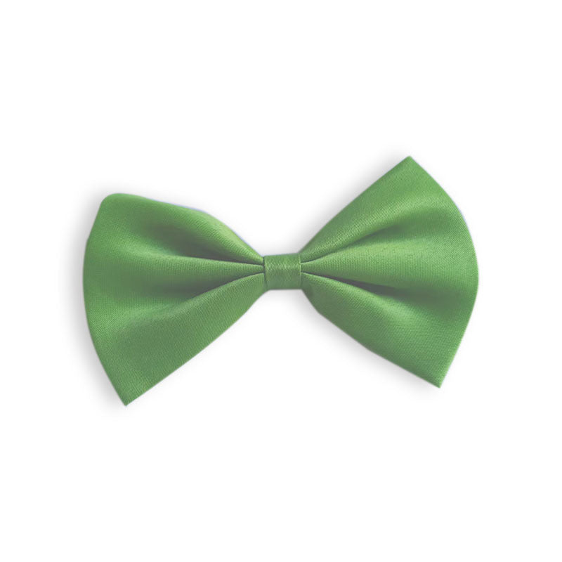 Simple Solid Color Bow Pet Collar