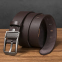 Men's Casual Retro Pants Belt PU Leather