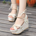 Summer New Style Korean Style High Heel Sandals Women Fashion Casual Shoes