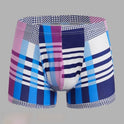 Ice Silk Men's Underwear Summer Thin Printed Mid Waist Boxers