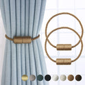 Cylindrical Curtain Bandage Magnetic Buckle Installation-free