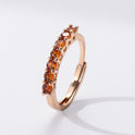 Champagne Real Gold Qigongzhu Ring Female Accessories