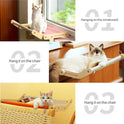 Mewoofun Pet Cat Window Perch 4 Color Wooden Assembly Hanging Bed Cotton Canvas Easy Washable Multi-Ply Plywood New Dropshipping