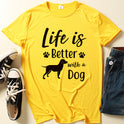 Our Dog Needed A Friend Letter Print Short-sleeve