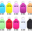 Lipstick Case Keychain Neoprene Lipstick Protective Cover Outdoor Portable Lipstick Pendant Keychain