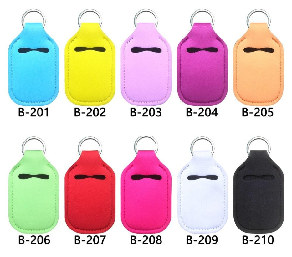 Lipstick Case Keychain Neoprene Lipstick Protective Cover Outdoor Portable Lipstick Pendant Keychain