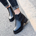 Women's Low-cut Chunky Heel Ankle Boots