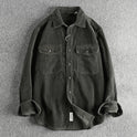 Retro Corduroy Cotton Long-sleeved Shirt For Men