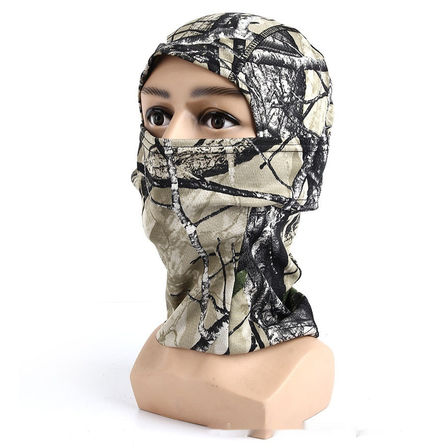 Men's Creative Bionic Camouflage Riding Sand-proof Headgear