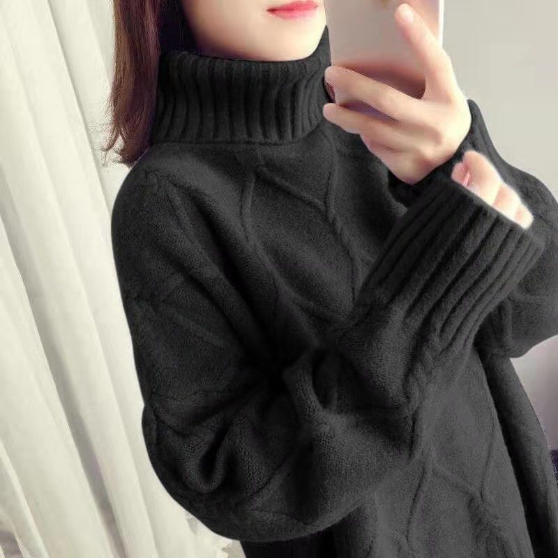 Fashion Personality Loose Turtleneck Sweater Women