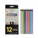 12-color Metallic Colored Pencils