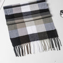 Stylish And Versatile Men's Plaid Warm Scarf