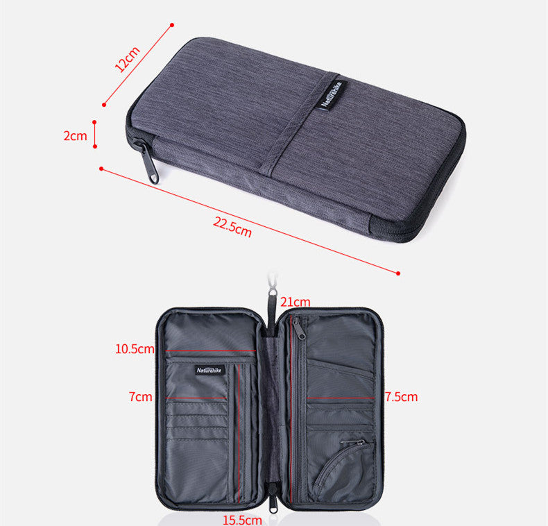 Travel Multi-function Document Bag Cash And Passport Storage