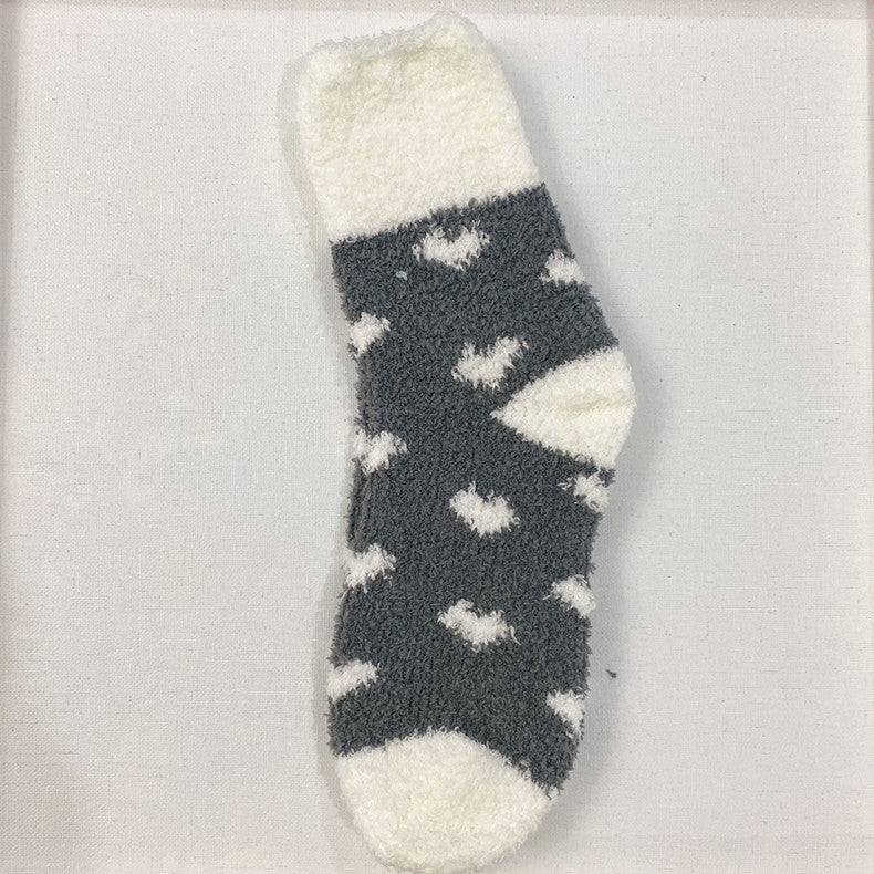 Love Flap Coral Fleece Socks