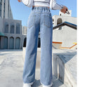 Girls Denim Funky Casual Love Wide Leg Pants