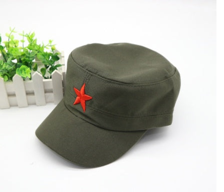 BaseballCap Flat Top Male Red Army Ap