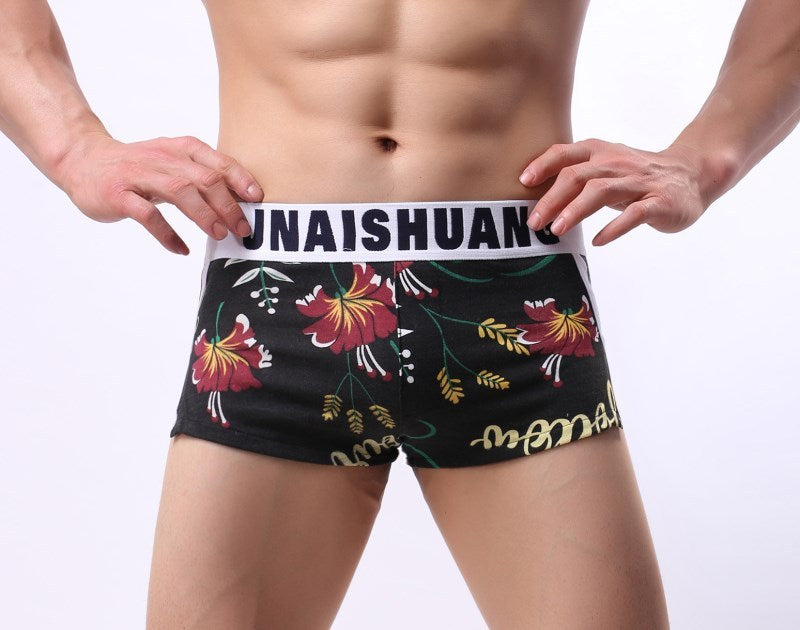 Men's Cotton Arrow Pants Men's Trendy Printed Arrow Pants Sexy Loose Boxer Briefs