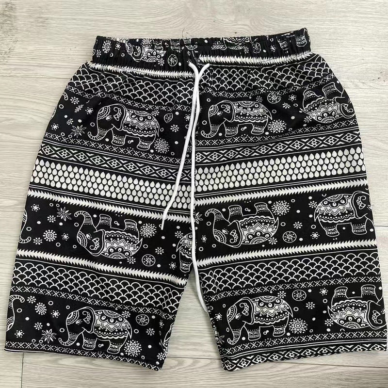 Outdoor Beach Elephant Pants Casual Shorts