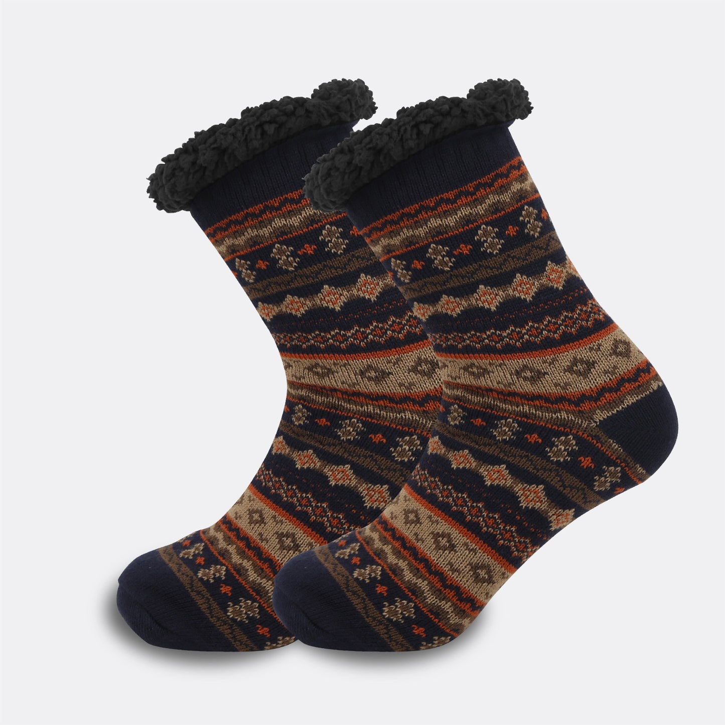 Ethnic Style Men's Thickened Warm Non-slip Room Socks