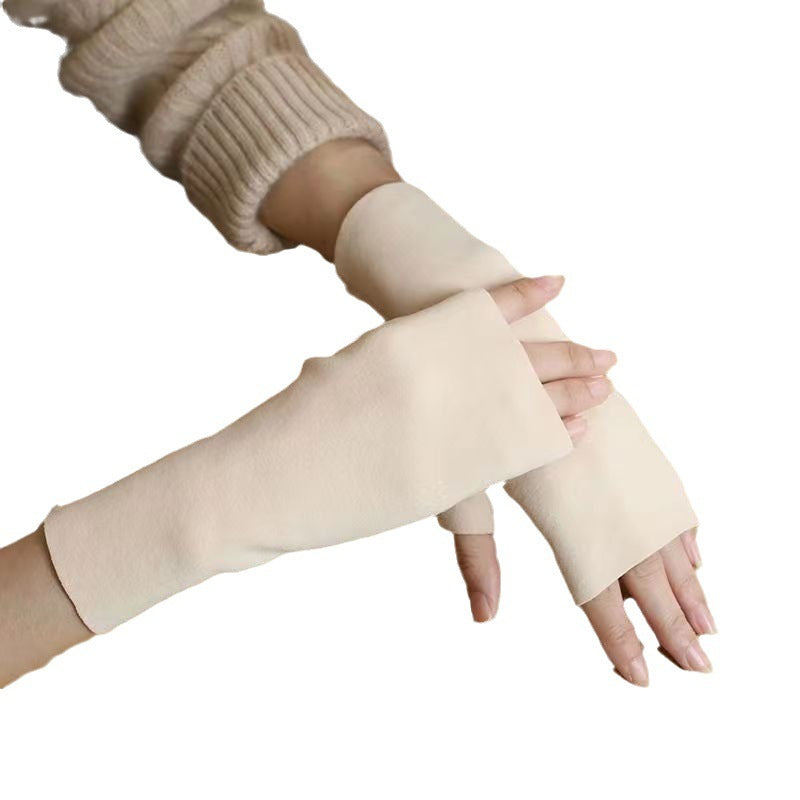 Thermal Gloves Women's Self-heating Dralon Fingerless Gloves