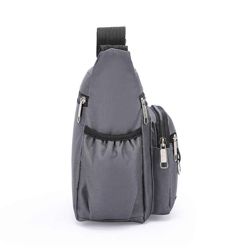 Men's Large-capacity Multi-layer Zipper Crossbody Bag