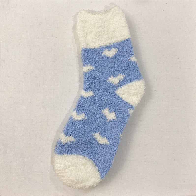 Love Flap Coral Fleece Socks